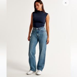 Abercrombie Curve Love High Rise Loose Jeans